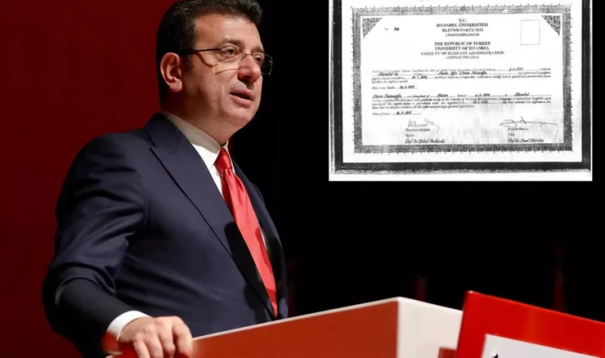 Ekrem İmamoğlu’nun Yüksek Lisans Diploması da İptal Edildi!